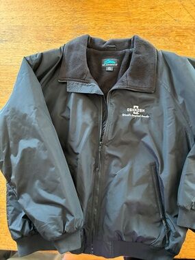 OshKosh B'gosh Black Zip-Up Bomber Jacket